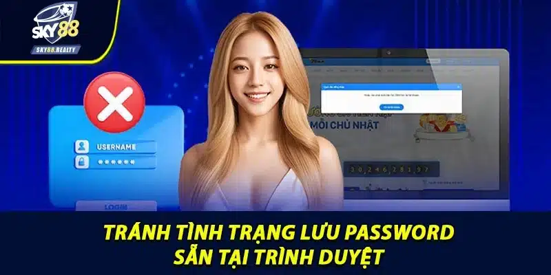 Tránh tình trạng lưu password sẵn tại trình duyệt