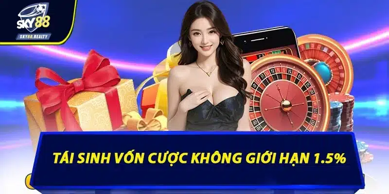 Tái sinh vốn cược không giới hạn 1.5%